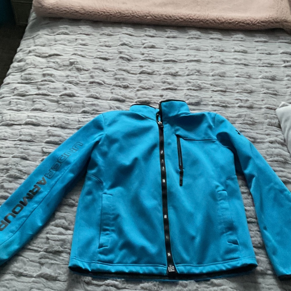 Under Armour Vibrant Blue Full-Zip Jacket yoga